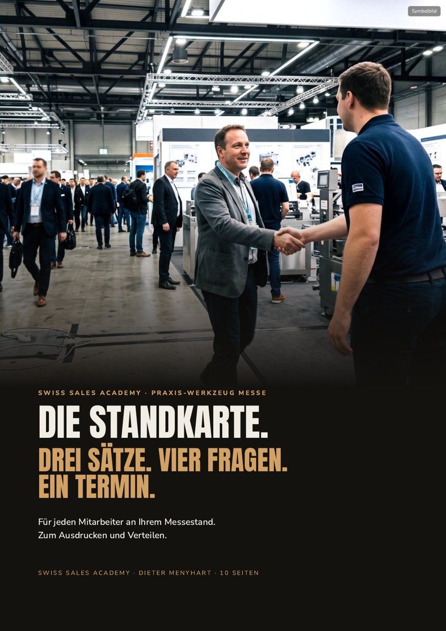Die Standkarte: Titelseite des Praxis-Werkzeugs für das Standteam