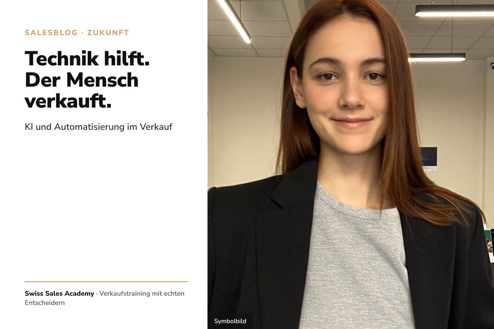 Blogbild_4543_zukunft-des-verkaufs Symbolbild: Junge Verkäuferin im Grossraumbüro