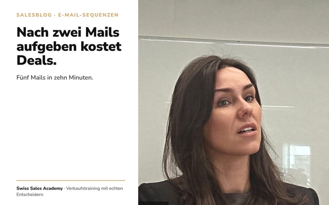 E-Mail-Sequenzen mit KI: Fünf Mails in zehn Minuten statt Aufgeben